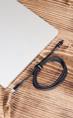 Pisen Cáp sạc nhanh thông minh tự ngắt PISEN PRO - Fox intelligent PowerOff USB-C 100W (1.2m) màu đen