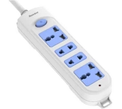 Ổ cắm điện đa năng 4 lỗ Huntkey HK A42 dài 3m màu trắng xanh