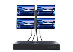 nitek Bộ chia HDMI 1 ra 4  Unitek V171A chuẩn 2.0 hỗ trợ 4K@60Hz và cổng âm thanh 3.5mm vỏ nhôm