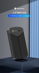 Yottamaster Hộp(Box) đựng ổ cứng SSD, HDD Yottamaster YMPW25  2.5 in, HDD laptop sang sata, nhựa, màu đen-Không dùng được ổ cứng máy bàn.