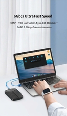 Yottamaster Hộp(Box) đựng ổ cứng SSD, HDD Yottamaster YMPW25  2.5 in, HDD laptop sang sata, nhựa, màu đen-Không dùng được ổ cứng máy bàn.