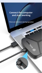 Yottamaster Hộp(Box) đựng ổ cứng SSD, HDD Yottamaster YMPW25  2.5 in, HDD laptop sang sata, nhựa, màu đen-Không dùng được ổ cứng máy bàn.