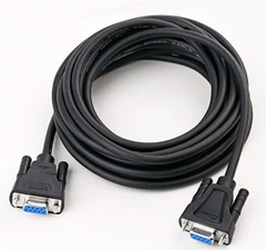 Dtech Cáp cổng Com RS232 Dtech DT 9005C 2 đầu cái 1.5m 3m màu đen.