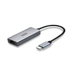 SSK Cáp chuyển USB Type C sang mạng Lan SSK SCR003 tốc độ 1Gb, màu xám, dài 20cm