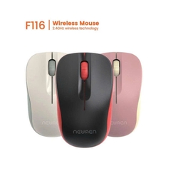 Chuột không dây Newmen F116 màu đen, xám, trắng tuỳ chọn