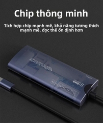 Đầu Đọc Thẻ Nhớ Đa Chức Năng Type C USB 2.0 6 Trong 1 SD/TF/XD/CF/M2 tùy chọn