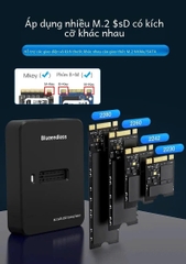 Đế (Dock) đọc ổ cứng SSD M2 NVME, M2 sata gắn ngoài tùy chọn