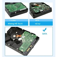 Hộp(Box) đựng ổ cứng máy bàn 3.5 in,ổ cứng laptop SSD 2.5 In USB 3.0 màu đen