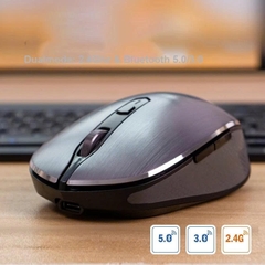 Chuột không dây và Bluetooth Newmen F900S màu xám