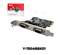 Card PCI E sang COM (RS232) 2 cổng Unitek Y7504BBK01