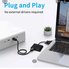 Cáp chuyển Vga sang HDMI và VGA gắn từ máy tính đầu ghi có cổng VGA sang màn hình có cổng HDMI