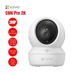 Camera không dây Wifi Ezviz C6N Pro 2K 3MP xoay 360  -Hàng chính hãng