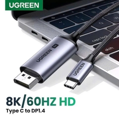Ugreen Cáp Chuyển Type C sang Displayport Ugreen CM556 25158 độ phân giải DP1.4 4K@144Hz - 8K@60Hz cao cấp