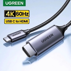 UGREEN Cáp chuyển Type C sang HDMI UGREEN MM142 chiều dài 1.5m màu xám dây đen hàng cao cấp