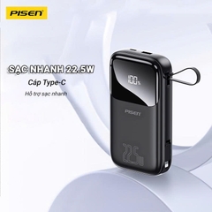 Pisen Sạc dự phòng Pisen TS D339 Quick High Power Link 20000mAh 22.5W (Only C) - Hạt đậu năng lượng