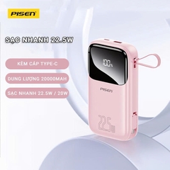 Pisen Sạc dự phòng Pisen TS D339 Quick High Power Link 20000mAh 22.5W (Only C) - Hạt đậu năng lượng