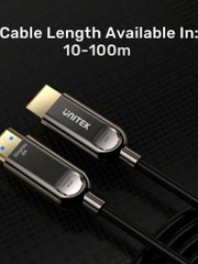 Unitek Cáp HDMI 2.1 sợi quang 8K Dài Từ 10m Đến 50m UNITEK C11085GY01 tuỳ chọn sợi nhỏ