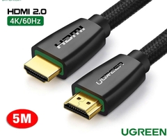 Ugreen Cáp HDMI 2.0 4K 60hz Ugreen 40411 High-End Cable with Nylon Braid HD118 dài 5M