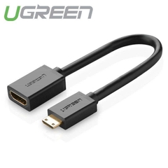 Cáp chuyển Mini HDHI sang HDMI Ugreen 20137 dài 22 cm màu đen.