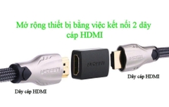 Đầu nối HDMI sang HDMI 2 đầu cái UGREEN 20107 màu đen