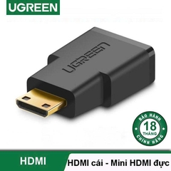 Đầu đổi Mini HDHI sang HDMI Ugreen 20101 màu đen