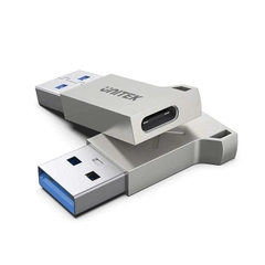 Đầu đổi USB 3.0 sang Type C Unitek A1034NI màu xám vỏ hợp kim nhôm