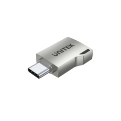 Đầu đổi Type C sang USB OTG Unitek A1025GNI màu xám vỏ hợp kim nhôm