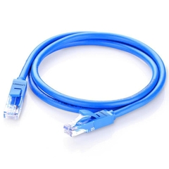 Cáp mạng Cat 6 dài 15M Ugreen NW102 đúc sẵn 2 đầu bấm màu xanh