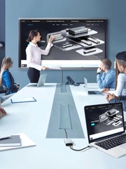Cáp chuyển USB sang HDMI Lemorele LC06 Pus gắn từ máy tinh sang màn hình có cổng HDMI( có cài river)