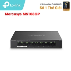 Bộ chia mạng (Switch) 8 Cổng Gigabit với 7 Cổng PoE+ Mercusys MS108GP