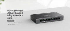 Bộ chia mạng (Switch) 5 Cổng Gigabit với 4 Cổng PoE+ Mercusys MS105GP