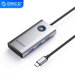 Orico Cáp chuyển Type C sang HDMI 6 in 1 Orico PW11 6P-SV-EP sang HDMI DP 3USB cho máy tính, điện thoại...
