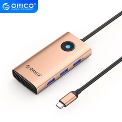 Orico Cáp chuyển Type C sang HDMI 6 in 1 Orico PW11 6P-SV-EP sang HDMI DP 3USB cho máy tính, điện thoại...