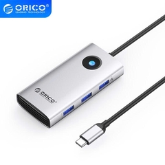 Orico Cáp chuyển Type C sang HDMI 6 in 1 Orico PW11 6P-SV-EP sang HDMI DP 3USB cho máy tính, điện thoại...
