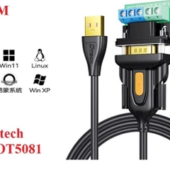 Dtech Cáp chuyển USB sang RS485 RS422 Dtech IOT5081 dài 1.5M màu đen xám