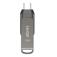 USB 64GB Lexar JumpDrive Dual D400 Chuẩn USB 3.2 Gen 1, Tốc độ đọc 130Mb/s,  BH 2 năm