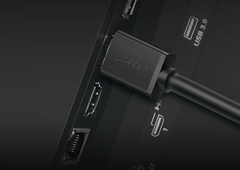 Cáp HDMI dài 10M Ugreen 10110 hỗ trợ 3D, Full HD màu đen