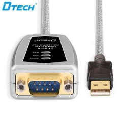 Cáp chuyển USB 2.0 sang Com RS485 RS422 Dtech 5019 dài 1.2M