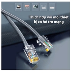 Combo 100 Hạt mạng RJ45 Cat6 Ugreen 60558 NW 120 100 chiếc chân đồng nhựa trong suốt
