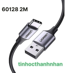 Ugreen Cáp sạc nhanh USB sang Type C UGREEN 60128  US288 dài 2M dây màu đen