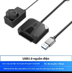 Cáp đọc ổ cứng SSD HDD 2.5 3.5 in sang Sata 3 Orico USB Type C tùy chọn