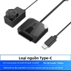 Cáp đọc ổ cứng SSD HDD 2.5 3.5 in sang Sata 3 Orico USB Type C tùy chọn