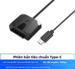 Cáp đọc ổ cứng SSD HDD 2.5 3.5 in sang Sata 3 Orico USB Type C tùy chọn