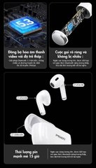Pisen Tai nghe không dây Bluetooth True wireless PISEN 80 LV24JL màu trắng