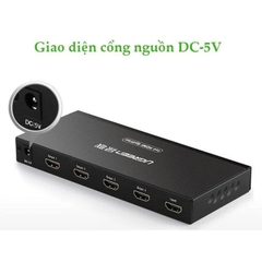 Bộ chia HDMI 1 sang 4 Ugreen 40202 hỗ trợ full HD, 4K*2K@30H màu đen, vỏ kim kim loại