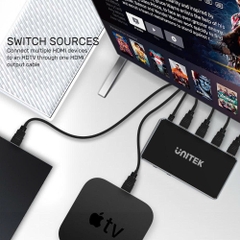 Bộ gộp(Switch) 5 CPU cổng HDMI sang 1 màn hình HDMI Unitek V1110A