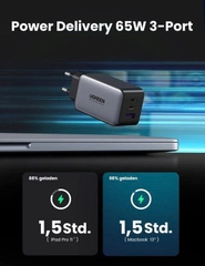 Copy of Củ sạc nhanh UGREEN 65050B  X524  45W 1 cổng USB C màu đen chuẩn US