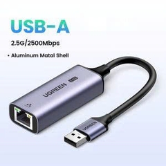 Cáp chuyển  USB 3.0 sang mạng Lan RJ45 2.5Gbps Ugreen 25051 CM468 vỏ nhôm