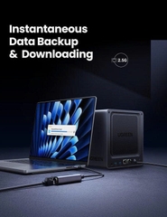 Cáp chuyển  USB 3.0 sang mạng Lan RJ45 2.5Gbps Ugreen 25051 CM468 vỏ nhôm