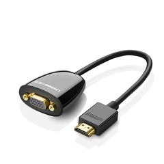 Ugreen Cáp chuyển HDMI sang Vga Ugreen 40253 MM105 dài 20 cm màu đen